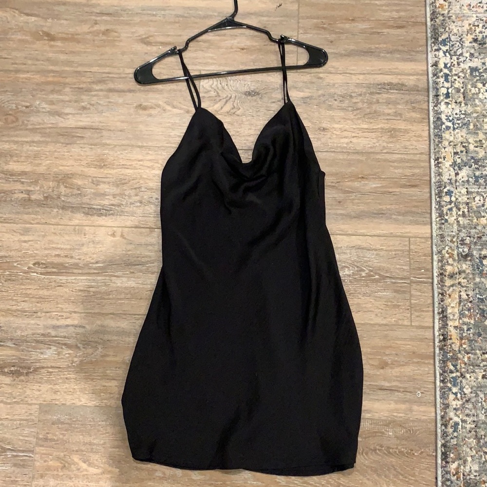 Forever 21 Cowl Satin Mini Dress
